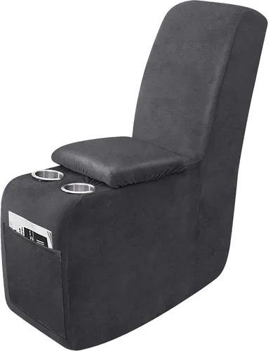 Vista 57 de ANARACHON Fundas para sillas reclinables con aspecto de cuero, funda elástica de 4 piezas, funda suave para silla reclinable, protector de muebles