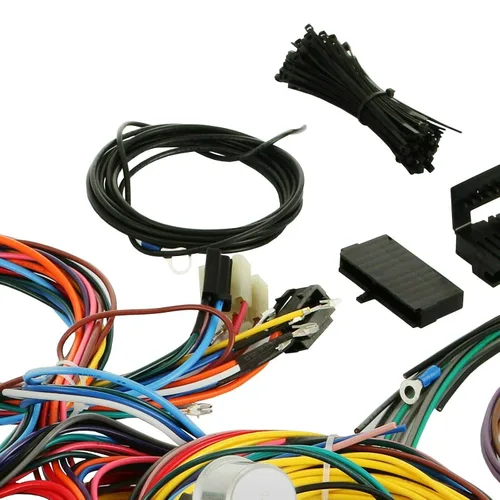 Vista 8 de Cables universales extralargos de 21 circuitos, kit de arnés de cableado Hotrod compatible con cableado automotriz universal GM Chevy