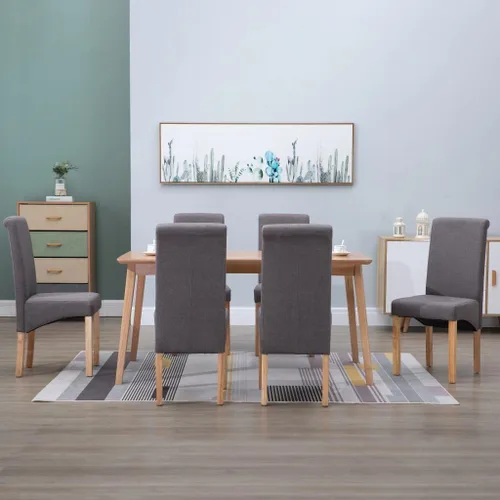 Vista 25 de Dining Chair Set of 2 Black Fabric, Ergonomic Wood Frame, Modern Kitchen Dining Room Chairs for Living Space