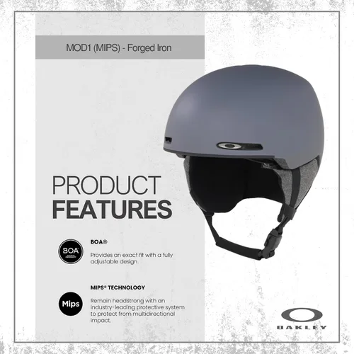 Vista 2 de Oakley MOD1 MIPS - Casco de nieve para hombre y mujer En blanco. Kit adicional: spray de limpieza, paño, destornillador y espejo.