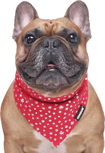 Vista 19 de iChoue Arnés para bulldog francés, ajustable, acolchado, hebilla bloqueada con asa para perros carlino francés, Boston Terrier inglés, azul, talla S