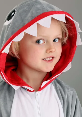 Vista 3 de Pijama de Tiburón para Niños Pequeños Multicolor