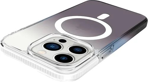 Vista 3 de Prodigee iPhone 14 Pro Max Safetee Flow Night + Mag Multicolor translúcido Prueba de caídas Cubierta de doble capa Compatible con carga NOCHE