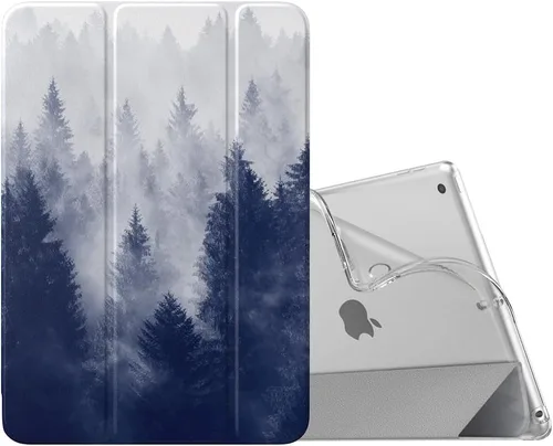 Vista 30 de MoKo Funda compatible con iPad de 9ª/8ª/7ª generación de 10.2 pulgadas (2021/2020/2019), delgada y ligera funda inteligente con protector trasero