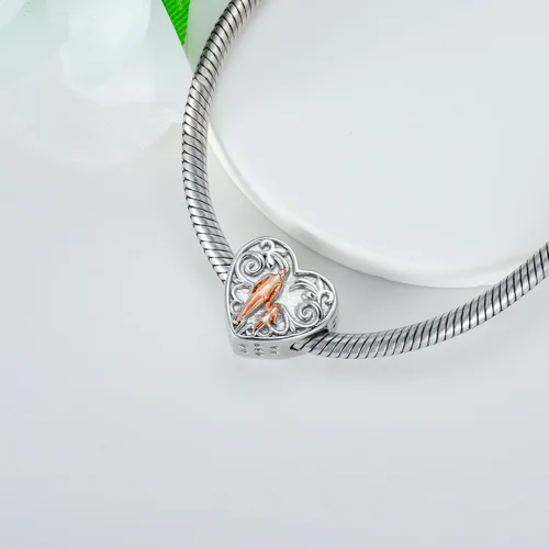 Vista 91 de PROESS Dije para padre, madre e hija, pulsera de plata de ley para pulseras, regalos de cumpleaños, día de San Valentín, para hija, madre, amante