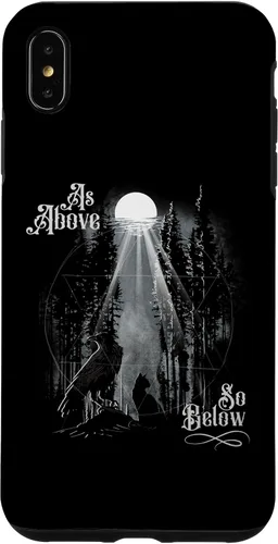 Vista 11 de Funda para iPhone 16 para hombre como arriba tan abajo Wiccan Pagan Tree of Life Crow Cat Case