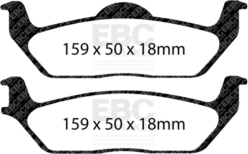 Vista 2 de EBC Brakes DP61697 Serie 6000 Greenstuff Pastilla de freno para camiones y SUV