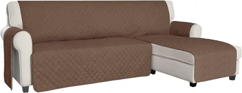 Vista 11 de ISSUNTEX - Fundas de sofá seccional para perros, funda reversible en forma de L para sofá, protector de chaise lounge resistente al agua