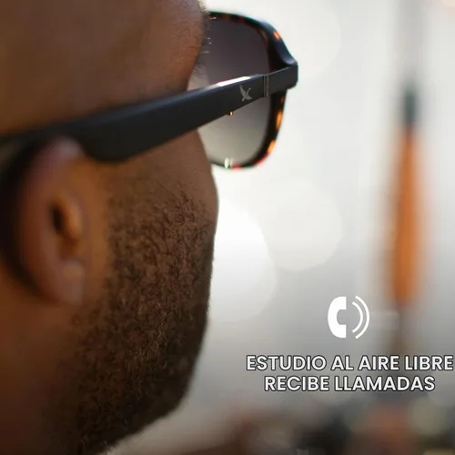Vista 5 de Eddie Bauer Anteojos Inteligentes para Hombre con Bluetooth, Anteojos Inteligentes con Lentes Polarizadas UV400, Altavoces de Oreja Abierta