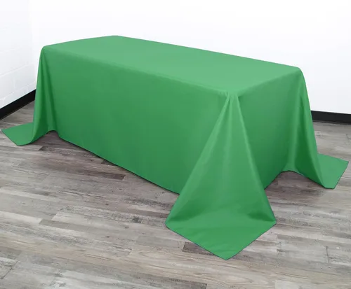 Vista 14 de Your Chair Covers - Mantel rectangular de poliéster sin costuras de alta calidad de 60 pulgadas de ancho x 102 pulgadas de largo - Negro - Mantel