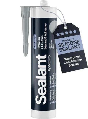 Vista 12 de Hemway - Sellador y adhesivo híbrido de polímero todo en uno para construcción - Gris antracita Impermeable y pinta sobre 300 ml