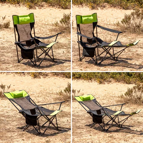 Vista 5 de Silla Tumbona Plegable de Camping Kampfort InnovaGoods