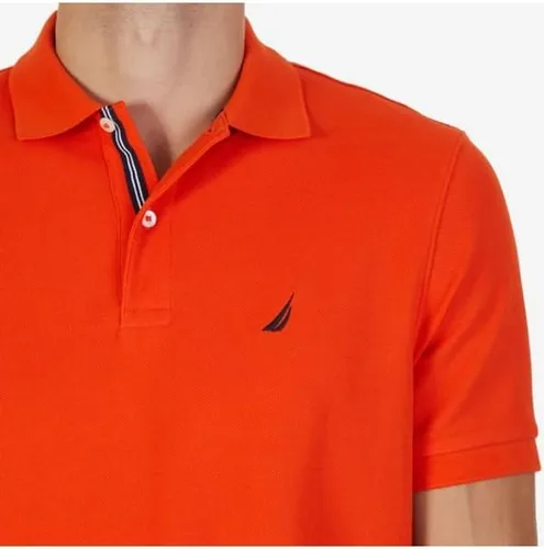 Vista 103 de Nautica playera polo clásica de mangas cortas, color sólido, para hombre