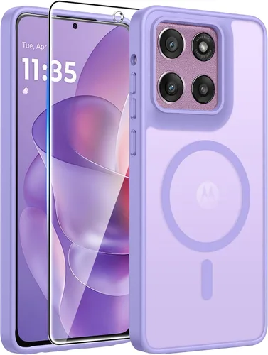 Vista 56 de FNTCASE - Funda para iPhone 16 Pro: magnética, mate, translúcida, de grado militar, protectora contra caídas, resistente, fina, duradera y a prueba