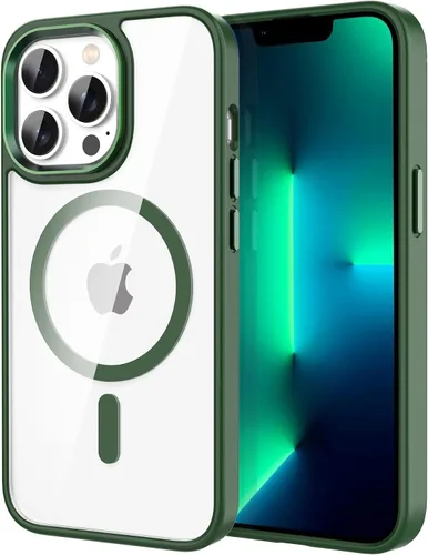 Vista 58 de CACOE Funda magnética para iPhone 12 y iPhone 12 Pro de 6.1 pulgadas - Compatible con MagSafe y soporte magnético para teléfono en el automóvil,