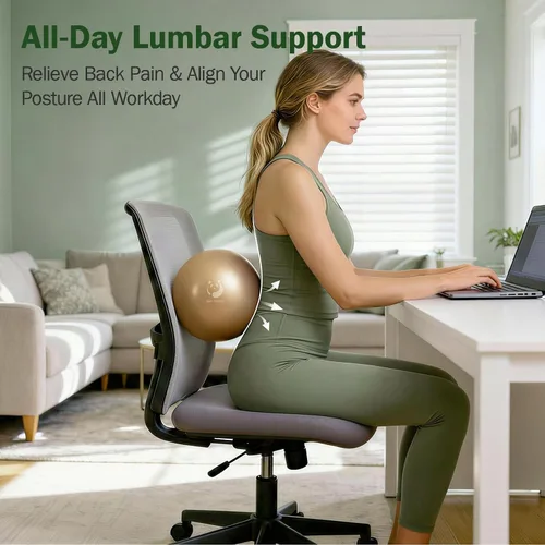 Vista 51 de Slim Panda Pilates Ball, 9 Inch Small Exercise Ball, Anti Burst Mini Yoga Ball for Stability, Workout, Barre, Core Strength, Physical Therapy