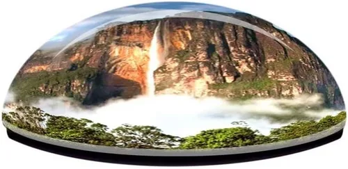 Vista 3 de Angel Falls Venezuela - Imán para nevera, cristal 3D, regalo de colección de recuerdos para viajes turísticos