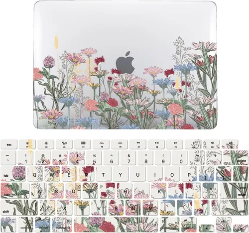 Vista 13 de IVY Funda transparente con pajita floreciente para MacBook Pro