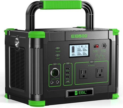 Vista 9 de Generador solar portátil 999Wh de la central eléctrica 1000W de EBL para la Verde oliva