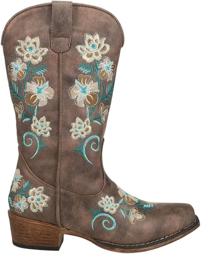 Vista 3 de Roper Women's Riley Floral Embroidery Snip Toe Boot