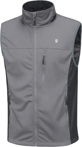 Vista 10 de Little Donkey Andy Chaleco Softshell para hombre, ligero, resistente al Azul Tinta*