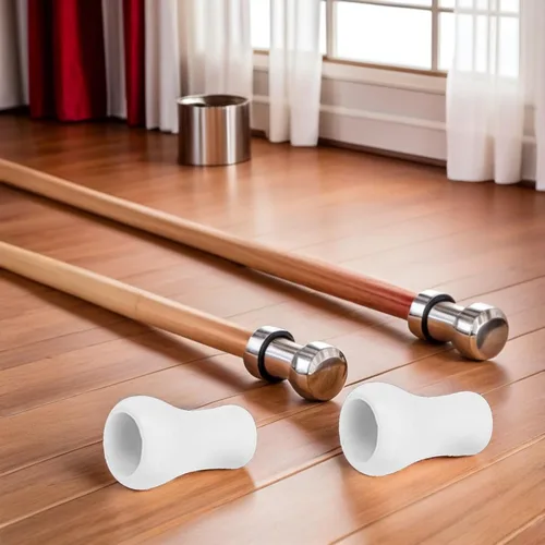 Vista 7 de 20 pomos de plástico para persianas blancas, pomos de plástico para cable ciego, para colgar, extremos de cable para cortina y manualidades