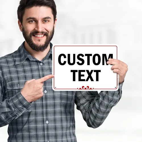 Vista 2 de My Sign Center (Prestige) - Letrero personalizado, para negocios, uso en interiores y exteriores, 7 x 10 pulgadas, libre de óxido, aluminio 040