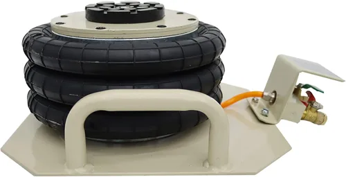 Vista 3 de 3 toneladas triple bolsa de aire Jack horizontal Jack inflable Jack con mango corto para reemplazo de neumáticos de vehículos de reparación