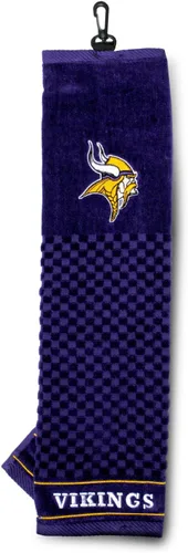 Vista 5 de Team Golf NFL Kansas City Chiefs Embroidered Golf Towel Embroidered Golf Towel, Checkered Scrubber Design, Embroidered Logo