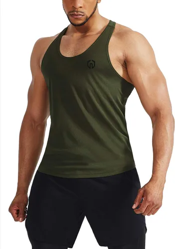 Vista 5 de NELEUS Camiseta sin mangas para hombre para entrenamiento, correr, gimnasio, atlética