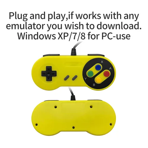 Vista 2 de Coiorvis Wired Controller for Switch, USB controller for PC Emulator Game, Mobile Controller (Yellow)