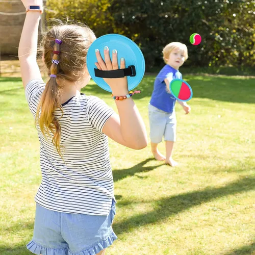 Vista 4 de Juguetes de pelota para lanzar y atrapar para niños de 4 a 8 años, versión mejorada de lanzamiento de pelota para niños y niñas, regalos