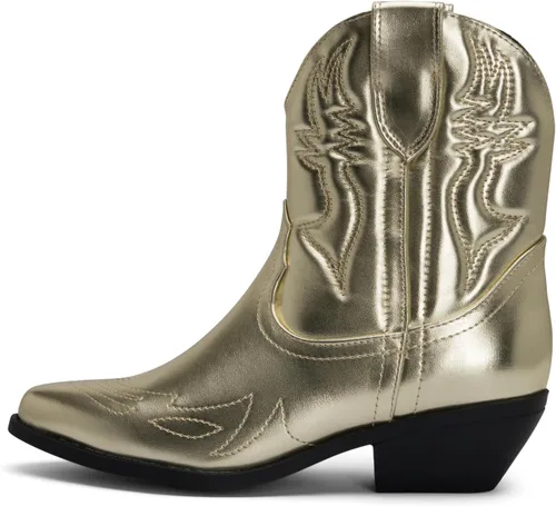 Vista 2 de STYLISH S BUCK - Botas vaqueras occidentales con tacón bajo y punta puntiaguda para mujer