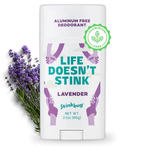 Vista 30 de Stinkbug Naturals - Desodorante orgánico sin aluminio con aceite de coco y aceites esenciales, sin parabenos, desodorante para piel sensible, 2.1