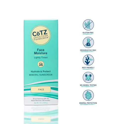 Vista 2 de CoTZ Protector solar mineral ligeramente teñido de amplio espectro SPF 35; 1.5 oz / 42.5 g