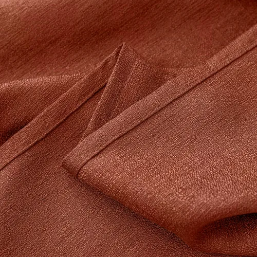 Vista 7 de Yancorp Cortinas de terracota de 84 pulgadas de largo para sala de estar, 2 paneles de cortinas transparentes con textura de lino, cortinas