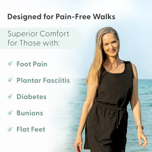 Vista 4 de Orthofeet Sandalias de soporte de arco para mujer, ideales para aliviar el dolor de talón y pies. Tejido de punto elástico con soporte de arco