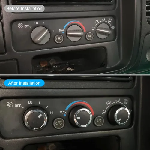 Vista 3 de 84141127 Perilla de control de temperatura CA para Chevrolet Express 2008-2021, apto para GMC Savana 2008-2017, 84793085 3 piezas
