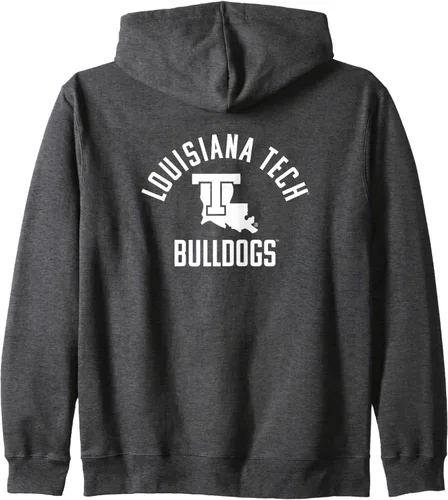 Vista 3 de Louisiana Tech Bulldogs Large One Color Zip Hoodie