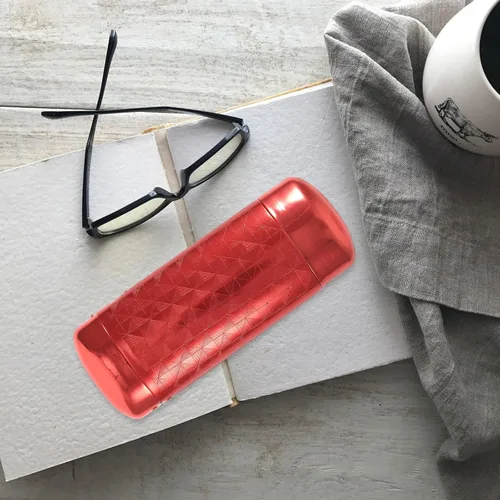 Vista 2 de TENDYCOCO Caso de gafas de sol Caso duro de aluminio para gafas para adultos (plata)