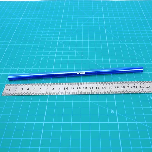 Vista 5 de RCAWD Aleación de aluminio 227Mm eje de transmisión central para 1-10 Arrma 4s Kraton Azul Oscuro