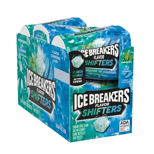 Vista 3 de ICE BREAKERS Flavor Shifters Wintergreen to Coolmint Gum, 6