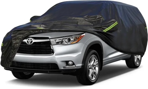 Vista 74 de KouKou Funda impermeable para automóvil SUV adecuada para BMW X1 de 2009 a 2025, 7 capas a prueba de viento para todo tipo de clima, cubierta