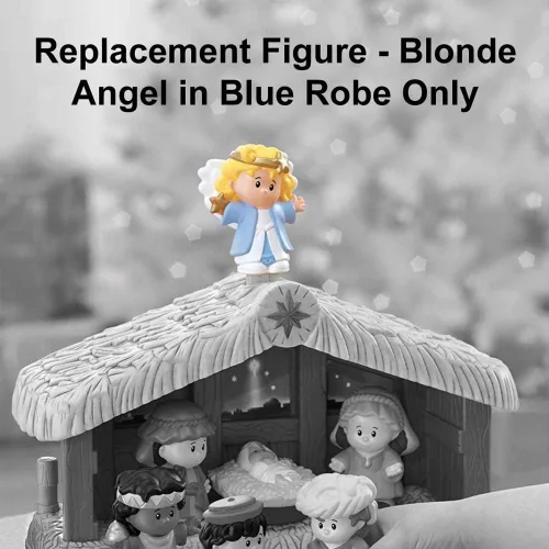 Vista 5 de Pieza de repuesto para Fisher-Price Little People Deluxe Christmas Story, Nativity Playset - J2404 - Figura de ángel de repuesto