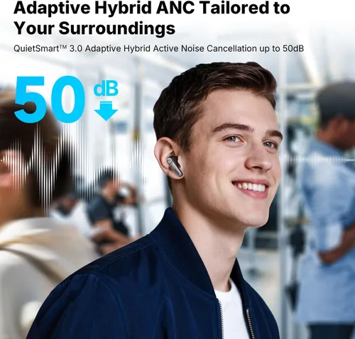 Vista 4 de EarFun Air Pro 4+ Auriculares inalámbricos con cancelación de ruido Negro