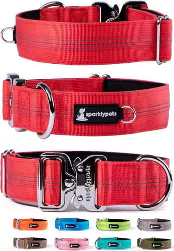 Vista 12 de Collar de perro extra pequeño con hebilla cromada de liberación rápida y soporte AirTag – Collares de razas pequeñas de primera calidad con rayas