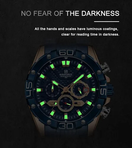 Vista 9 de Naviforce - Reloj de pulsera analógico para hombre con cronógrafo de acero inoxidable