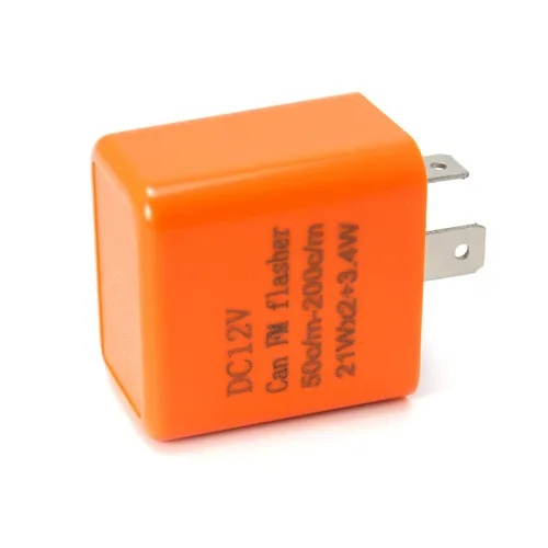 Vista 5 de QWORK Relé de intermitente electrónico de 2 pines para motocicleta, señal de giro hiperflash, señal de giro LED ajustable para motocicleta