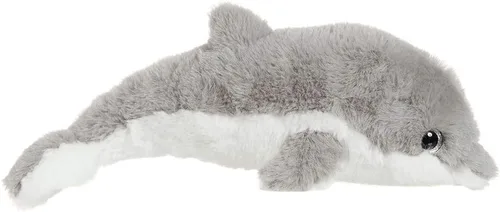Vista 10 de Apricot Lamb Juguetes de peluche del océano, delfín gris, animal marino, suave, perfecto para niñas y niños (delfín gris, 12 pulgadas)