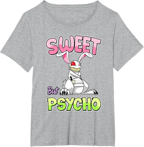 Vista 42 de Sweet But Psycho Shirt Bunny Creepy Gothic Rabbit Funny T-Shirt
